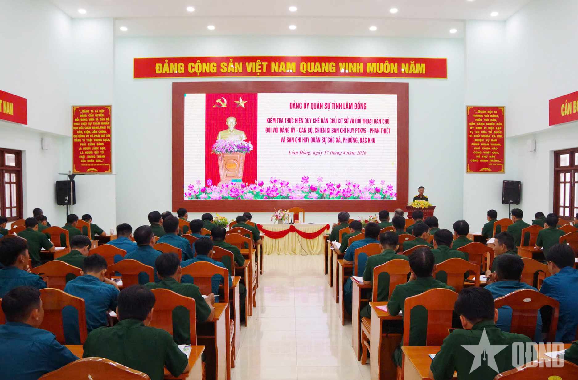 Bộ CHQS tỉnh Lâm Đồng kiểm tra thực hiện quy chế dân chủ ở cơ sở

